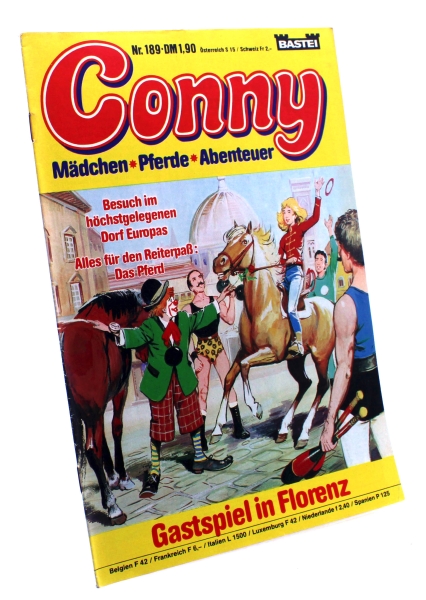 Conny Mädchen Pferde Abenteuer Comic Heft Nr. 189: Gastspiel in Florenz von Bastei